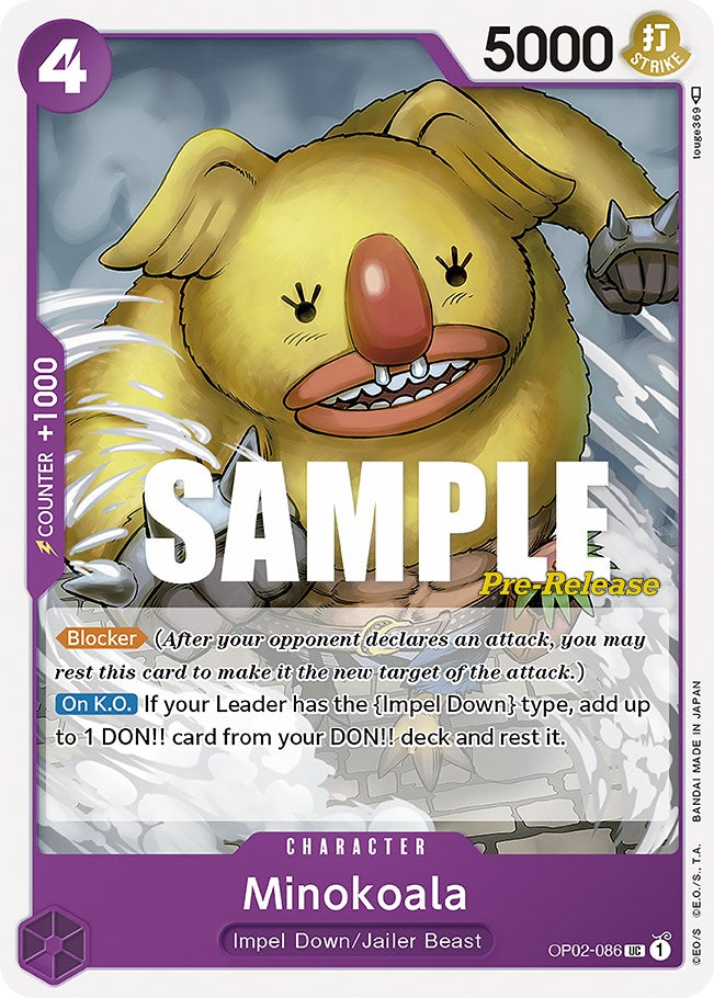 Minokoala [Paramount War Pre-Release Cards] | Arkham Games and Comics