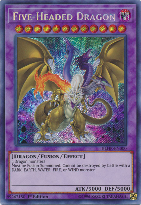 Five-Headed Dragon [BLHR-EN000] Secret Rare | Arkham Games and Comics