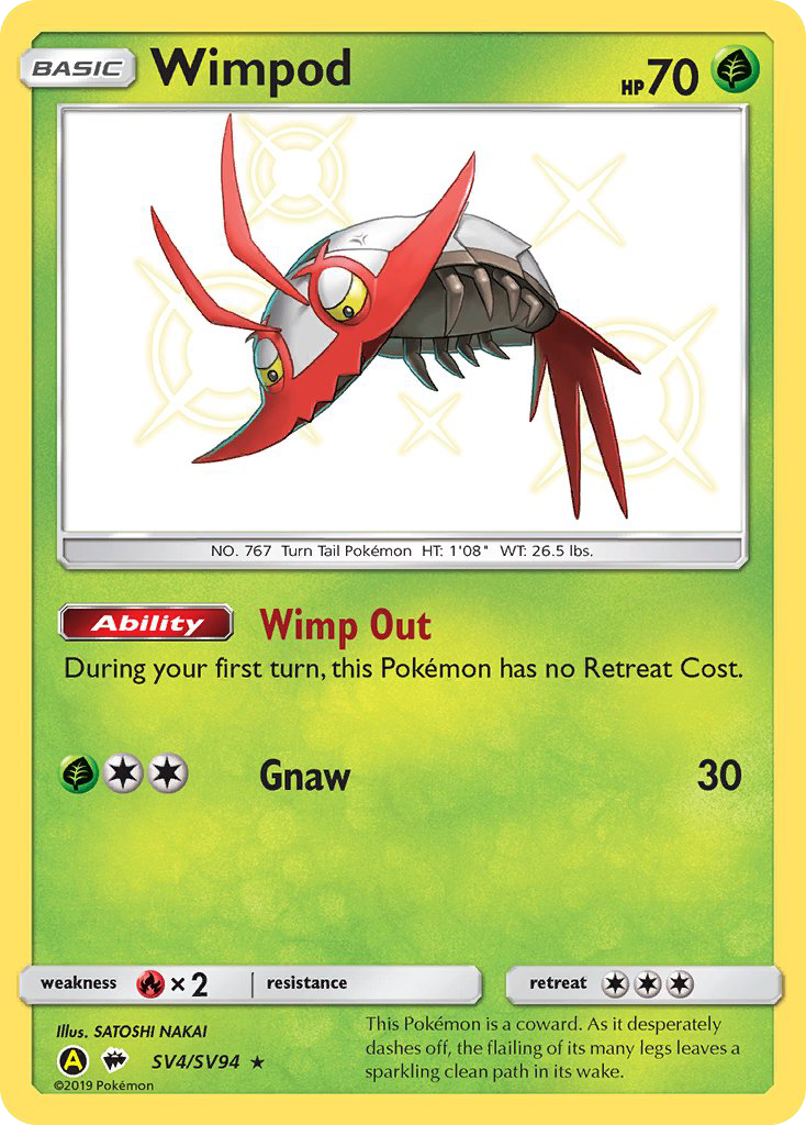 Wimpod (SV4/SV94) [Sun & Moon: Hidden Fates - Shiny Vault] | Arkham Games and Comics