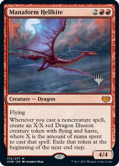 Manaform Hellkite (Promo Pack) [Innistrad: Crimson Vow Promo Pack] | Arkham Games and Comics