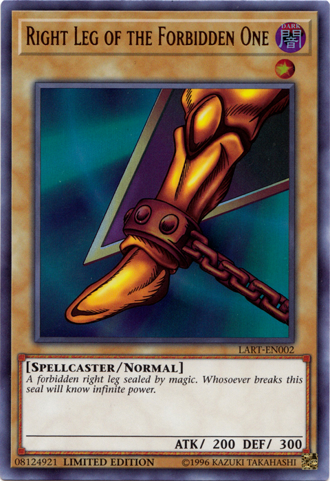 Right Leg of the Forbidden One [LART-EN002] Ultra Rare | Arkham Games and Comics