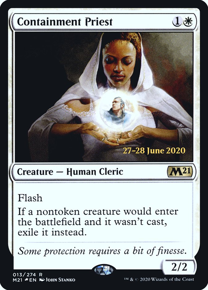 Containment Priest  [Core Set 2021 Prerelease Promos] | Arkham Games and Comics