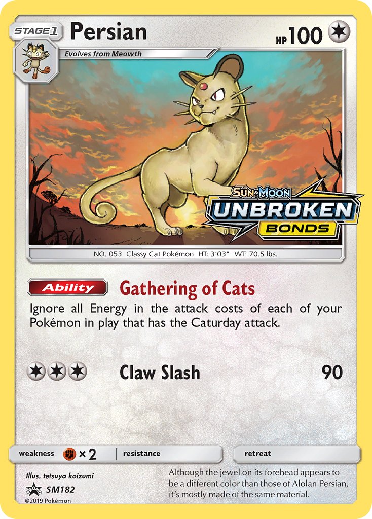 Persian (SM182) [Sun & Moon: Black Star Promos] | Arkham Games and Comics