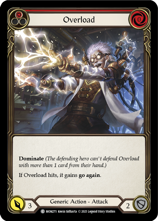 Overload (Red) [MON275] (Monarch)  1st Edition Normal | Arkham Games and Comics