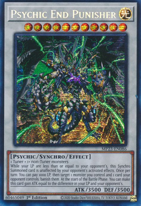 Psychic End Punisher [MP23-EN086] Prismatic Secret Rare | Arkham Games and Comics