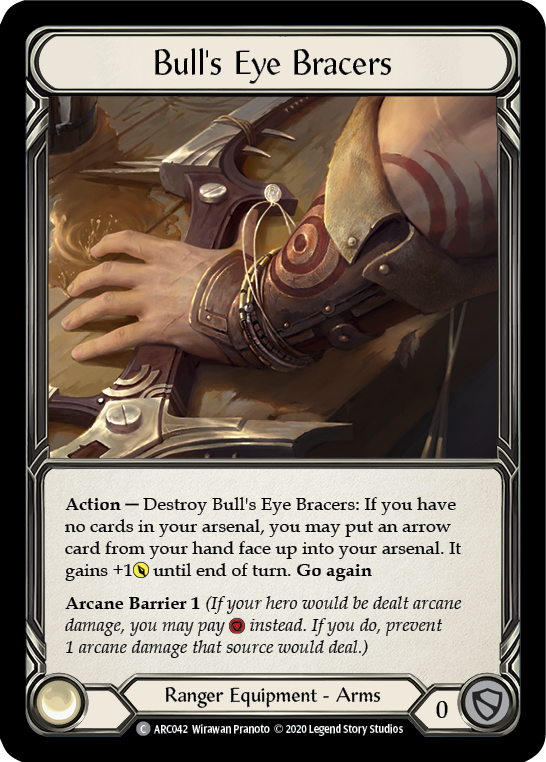 Bull's Eye Bracers [U-ARC042] (Arcane Rising Unlimited)  Unlimited Rainbow Foil | Arkham Games and Comics