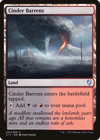 Cinder Barrens [Commander 2017] | Arkham Games and Comics