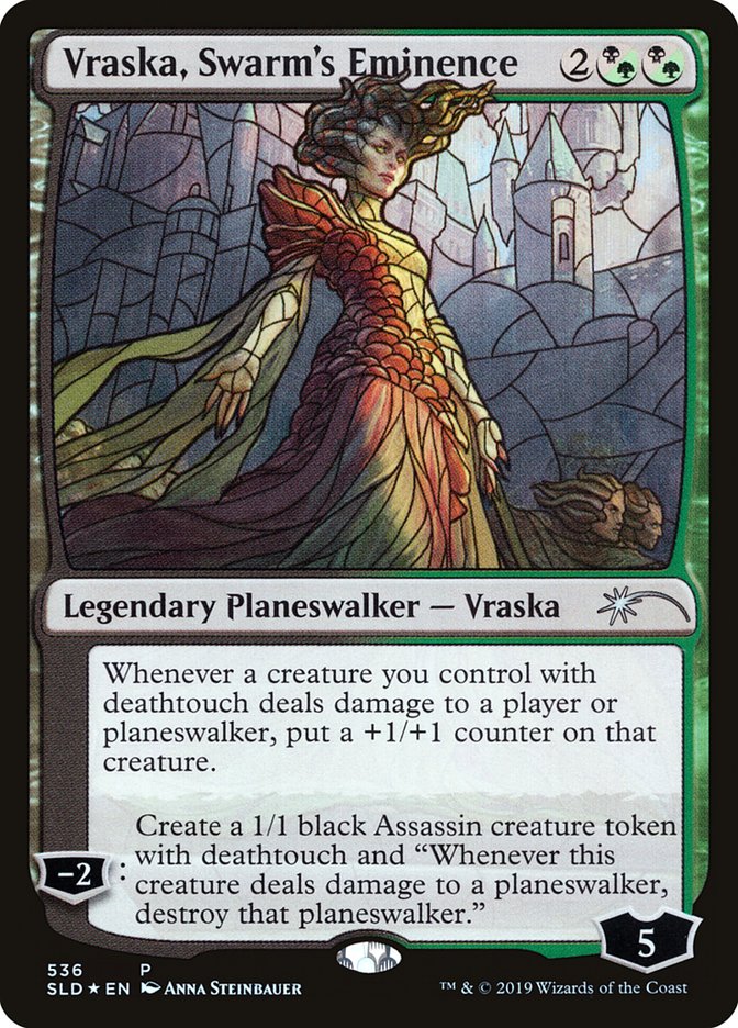 Vraska, Swarm's Eminence (Stained Glass) [Secret Lair Drop Promos] | Arkham Games and Comics