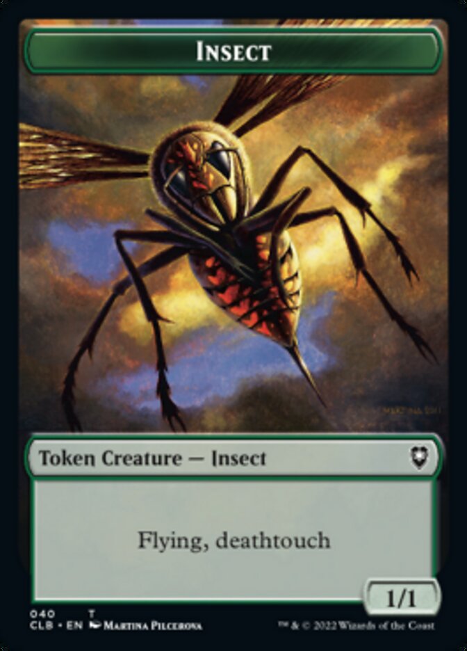 Spider // Insect Double-sided Token [Commander Legends: Battle for Baldur's Gate Tokens] | Arkham Games and Comics