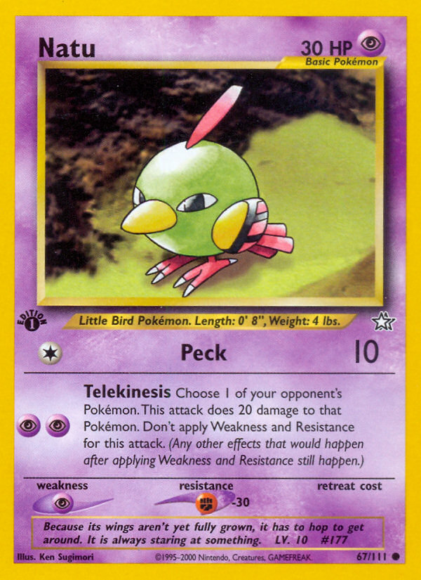 Natu (67/111) [Neo Genesis 1st Edition] | Arkham Games and Comics