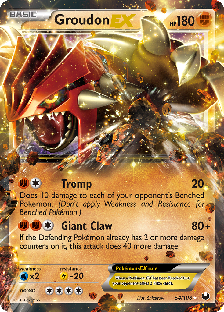 Groudon EX (54/108) [Black & White: Dark Explorers] | Arkham Games and Comics