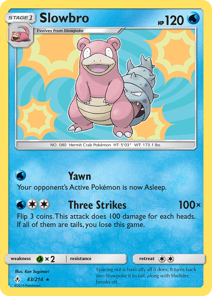 Slowbro (43/214) [Sun & Moon: Unbroken Bonds] | Arkham Games and Comics