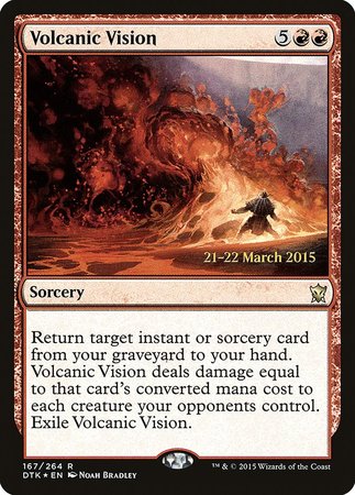 Volcanic Vision [Dragons of Tarkir Promos] | Arkham Games and Comics