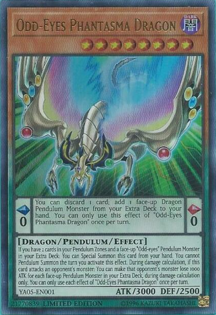 Odd-Eyes Phantasma Dragon [YA05-EN001] Ultra Rare | Arkham Games and Comics