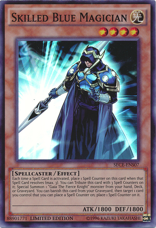 Skilled Blue Magician [SECE-ENS07] Super Rare | Arkham Games and Comics