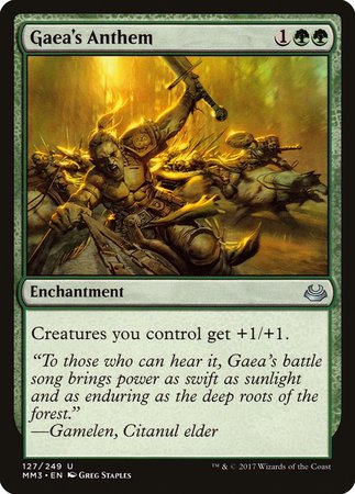 Gaea's Anthem [Modern Masters 2017] | Arkham Games and Comics