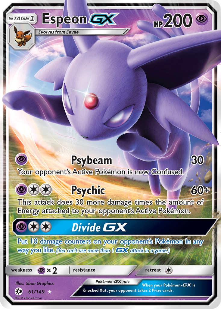 Espeon GX (61/149) [Sun & Moon: Base Set] | Arkham Games and Comics