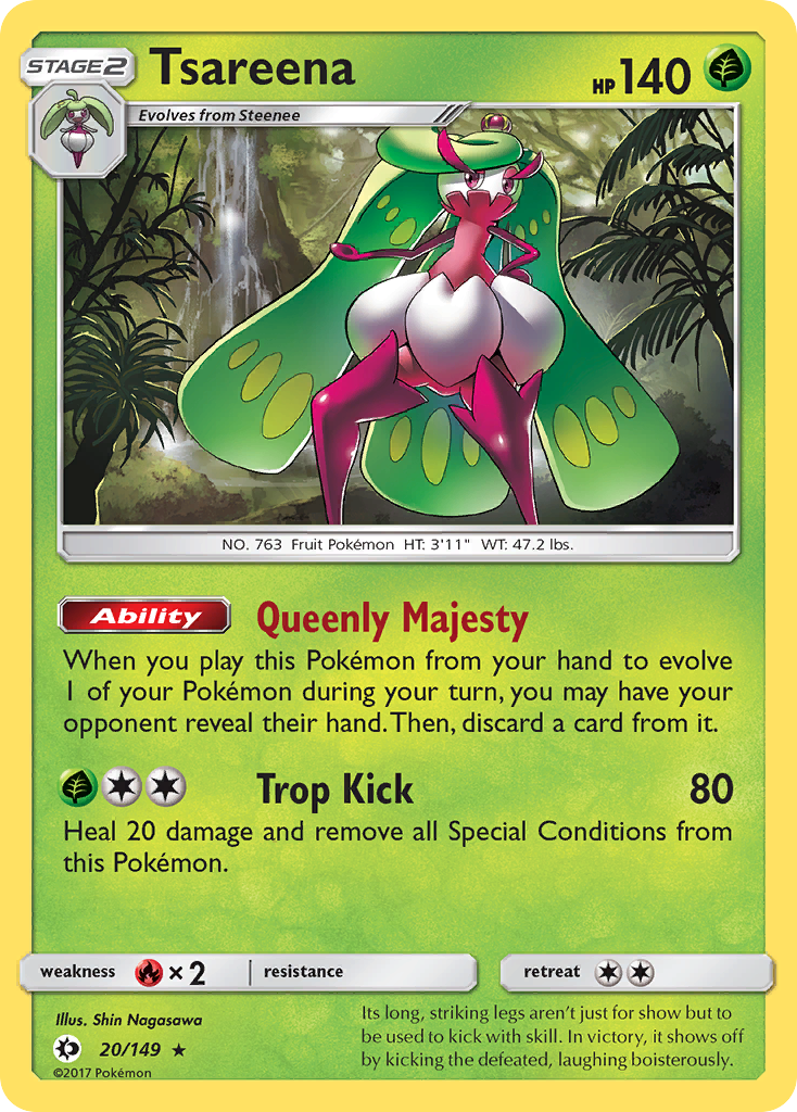 Tsareena (20/149) [Sun & Moon: Base Set] | Arkham Games and Comics