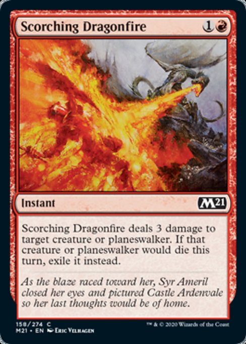 Scorching Dragonfire [Core Set 2021] | Arkham Games and Comics