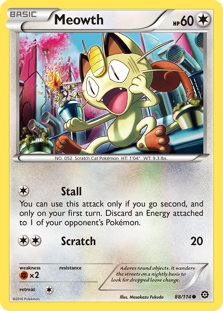 Meowth (88/114) [XY: Steam Siege] | Arkham Games and Comics