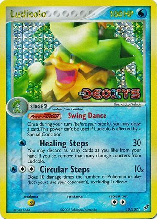 Ludicolo (10/107) (Stamped) [EX: Deoxys] | Arkham Games and Comics