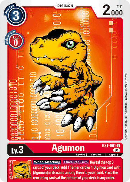 Agumon [EX1-001] [Classic Collection] | Arkham Games and Comics