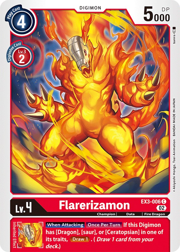 Flarerizamon [EX3-006] [Draconic Roar] | Arkham Games and Comics