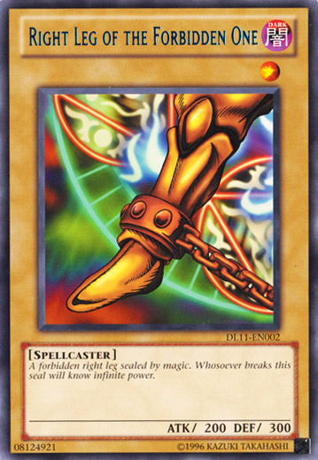 Right Leg of the Forbidden One (Blue) [DL11-EN002] Rare | Arkham Games and Comics