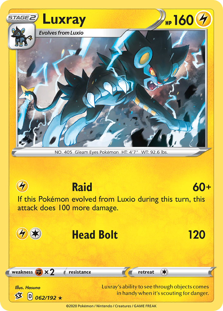 Luxray (062/192) [Sword & Shield: Rebel Clash] | Arkham Games and Comics