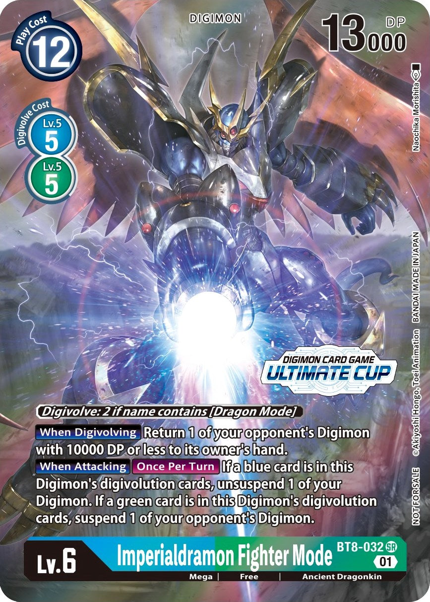 Imperialdramon Fighter Mode [BT8-032] (April Ultimate Cup 2022) [New Awakening Promos] | Arkham Games and Comics