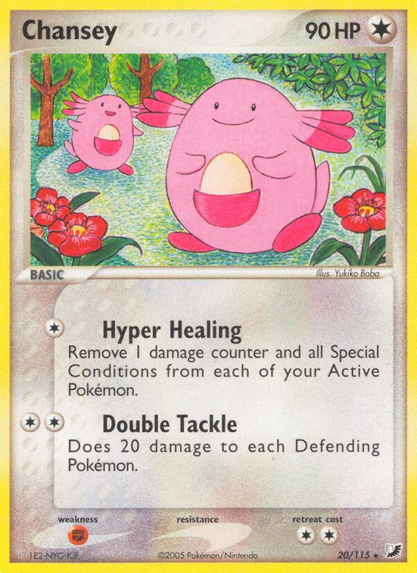 Chansey (20/115) [EX: Unseen Forces] | Arkham Games and Comics