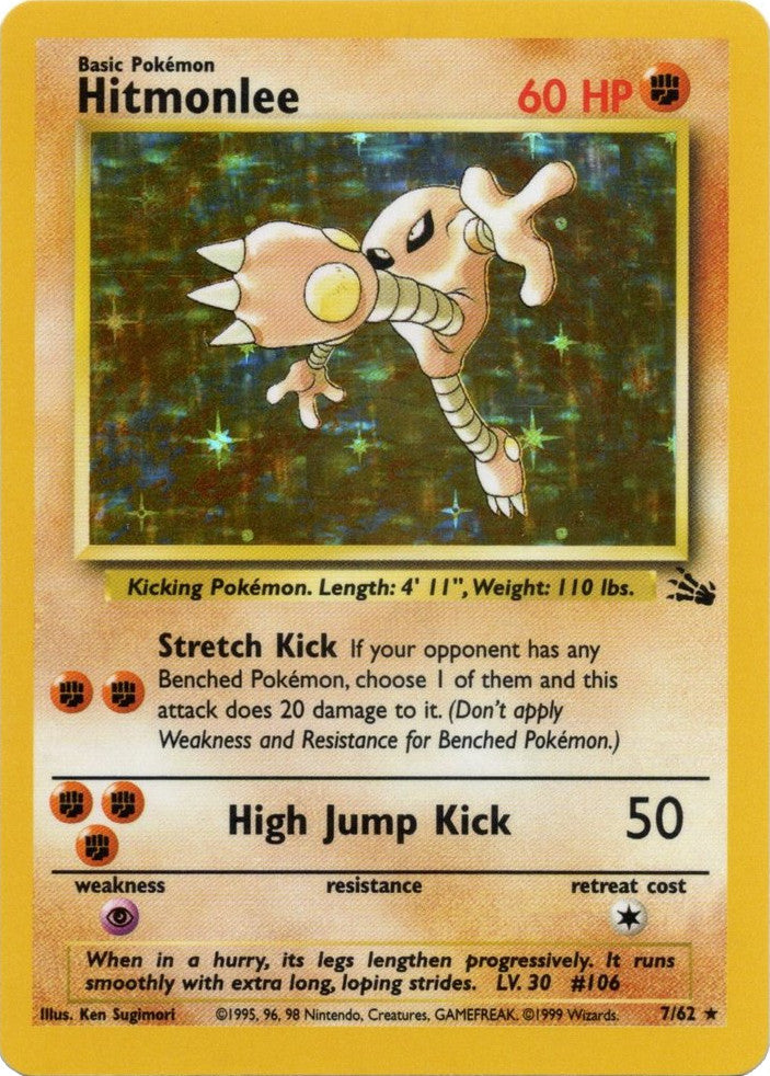 Hitmonlee (7/62) [Fossil Unlimited] | Arkham Games and Comics