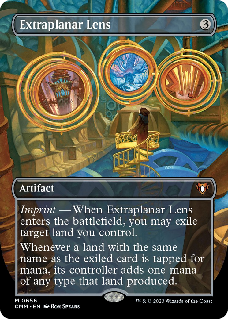 Extraplanar Lens (Borderless Alternate Art) [Commander Masters] | Arkham Games and Comics