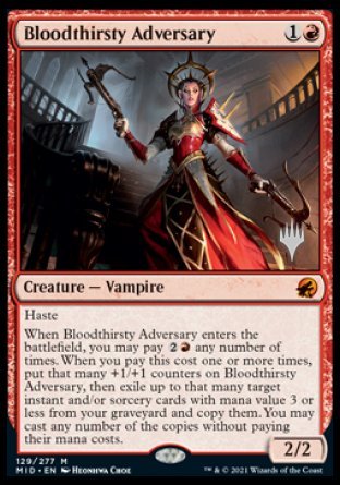 Bloodthirsty Adversary (Promo Pack) [Innistrad: Midnight Hunt Promos] | Arkham Games and Comics