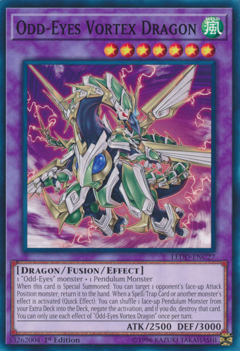 Odd-Eyes Vortex Dragon [LEDD-ENC27] Common | Arkham Games and Comics