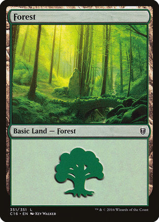 Forest (351) [Commander 2016] | Arkham Games and Comics