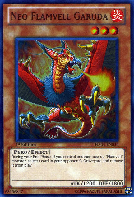 Neo Flamvell Garuda [HA04-EN034] Super Rare | Arkham Games and Comics