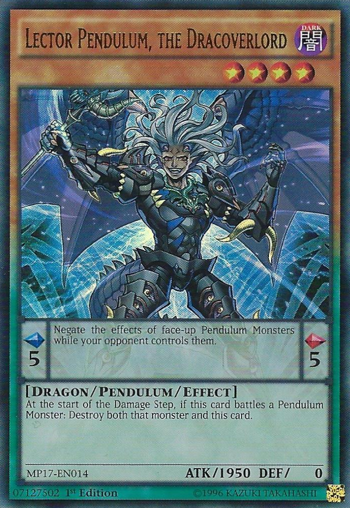 Lector Pendulum, the Dracoverlord [MP17-EN014] Ultra Rare | Arkham Games and Comics