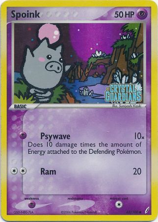 Spoink (62/100) (Stamped) [EX: Crystal Guardians] | Arkham Games and Comics