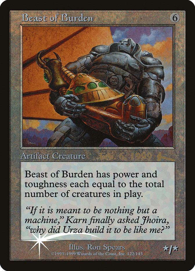 Beast of Burden [Urza's Legacy Promos] | Arkham Games and Comics