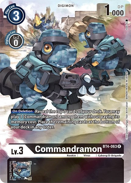 Commandramon [BT4-063] (Alternate Art) [Dimensional Phase] | Arkham Games and Comics