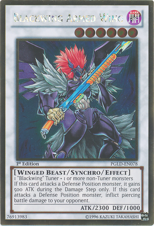 Blackwing Armed Wing [PGLD-EN078] Gold Rare | Arkham Games and Comics