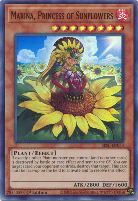 Marina, Princess of Sunflowers [SESL-EN053] Super Rare | Arkham Games and Comics