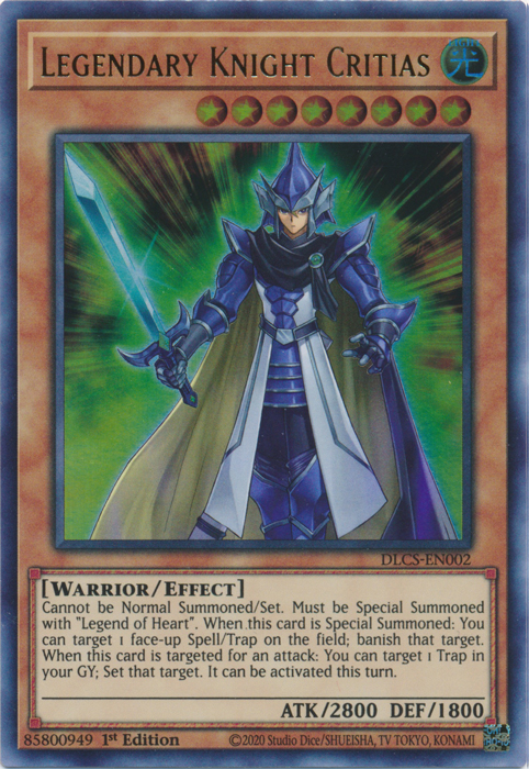 Legendary Knight Critias [DLCS-EN002] Ultra Rare | Arkham Games and Comics