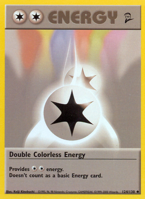 Double Colorless Energy (124/130) [Base Set 2] | Arkham Games and Comics