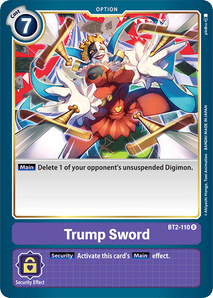 Trump Sword [BT2-110] [Release Special Booster Ver.1.0] | Arkham Games and Comics