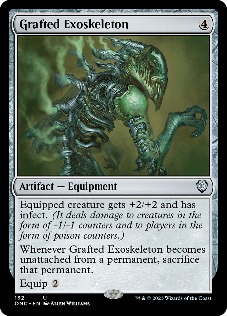 Grafted Exoskeleton [Phyrexia: All Will Be One Commander] | Arkham Games and Comics