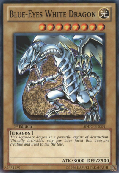 Blue-Eyes White Dragon [SDDC-EN004] Common | Arkham Games and Comics