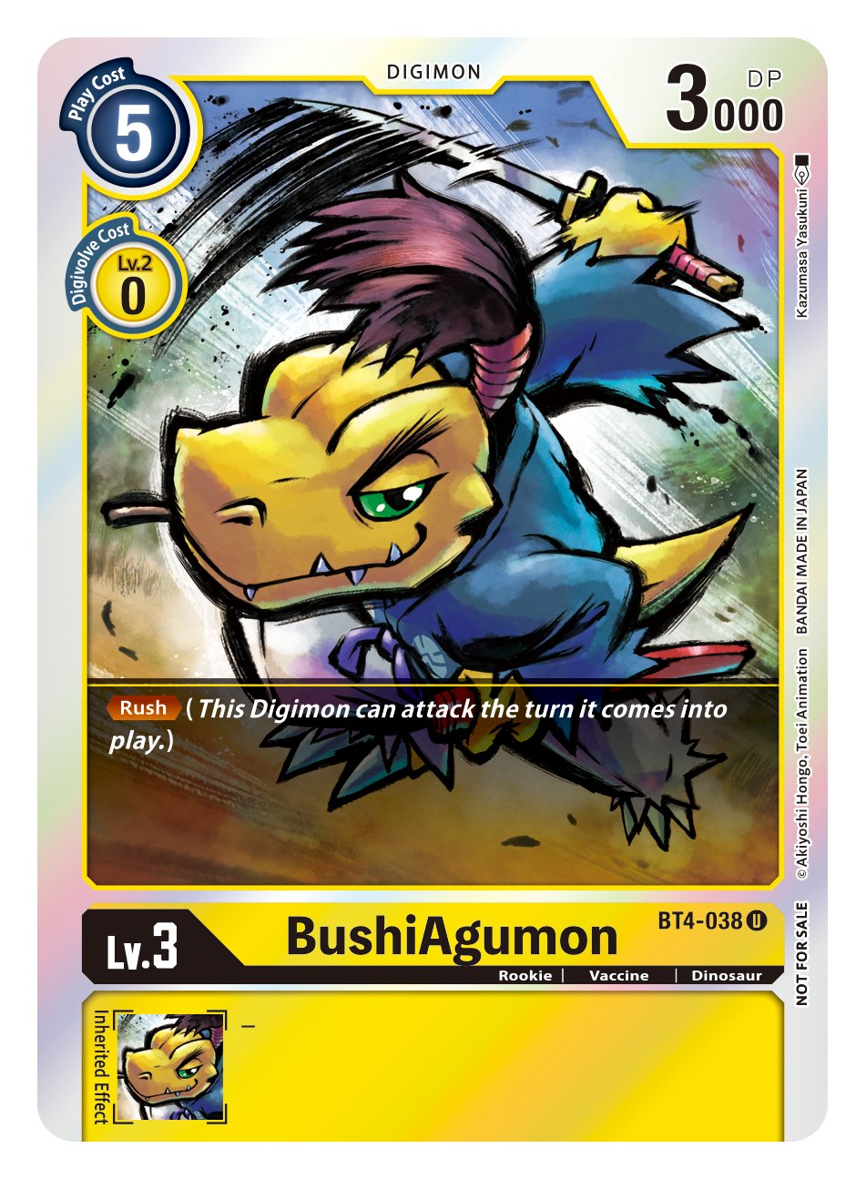 BushiAgumon [BT4-038] (Event Pack 2) [Great Legend] | Arkham Games and Comics