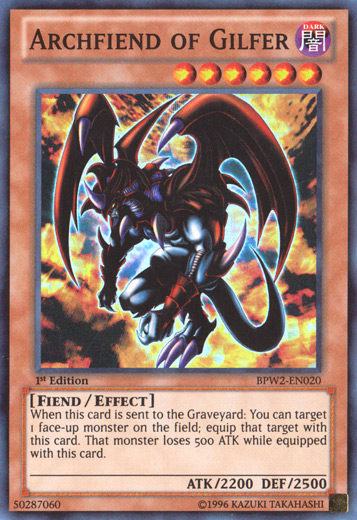 Archfiend of Gilfer [BPW2-EN020] Super Rare | Arkham Games and Comics